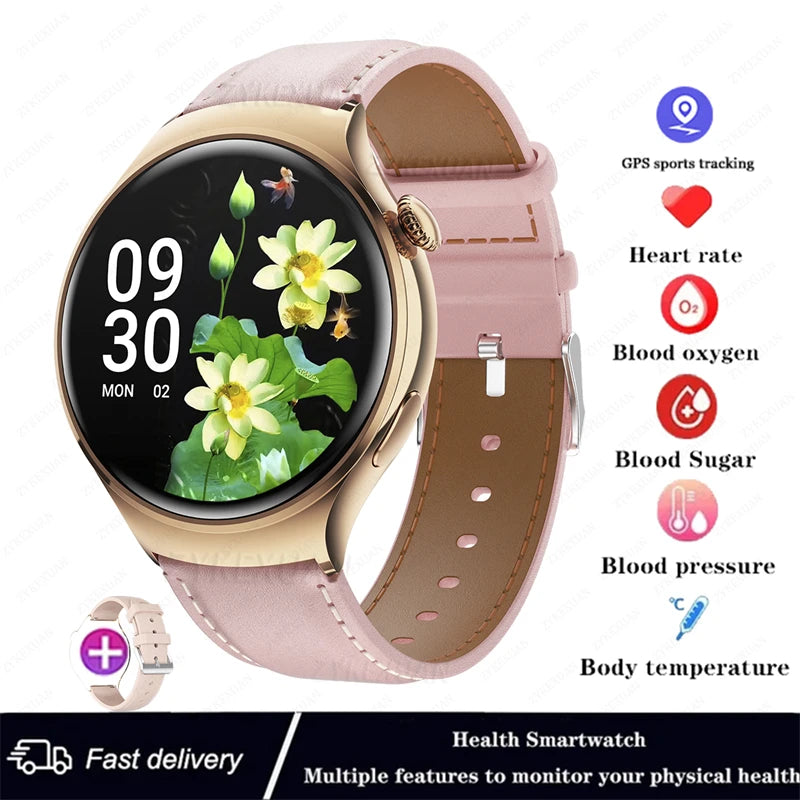 Reloj Inteligente Huawei GT4 Mini para Mujer. Resistente al Agua, Monitor de Salud y Frecuencia Cardíaca.