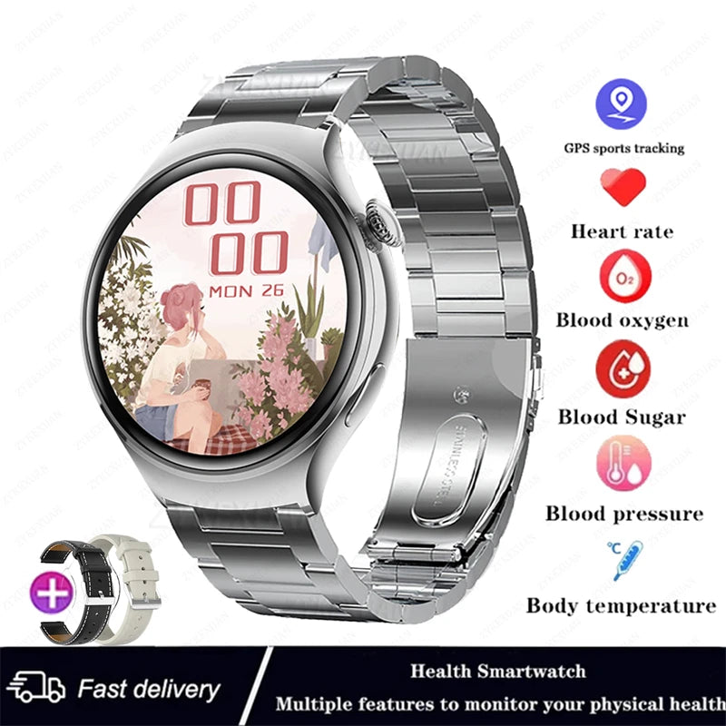 Reloj Inteligente Huawei GT4 Mini para Mujer. Resistente al Agua, Monitor de Salud y Frecuencia Cardíaca.